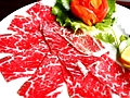 烤(kǎo)顶级肥牛